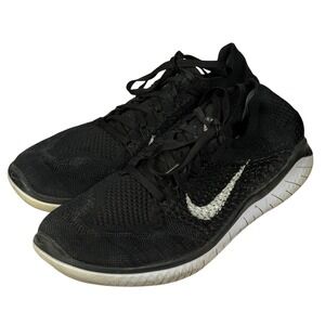 Nike Free RN 2018 Women's Running Shoes Black White Size 11